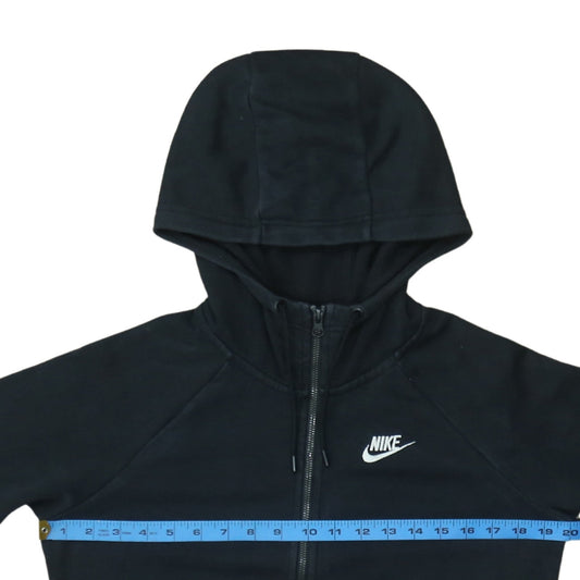 Mens UK Size XS Nike Black Full Zip Hoodie