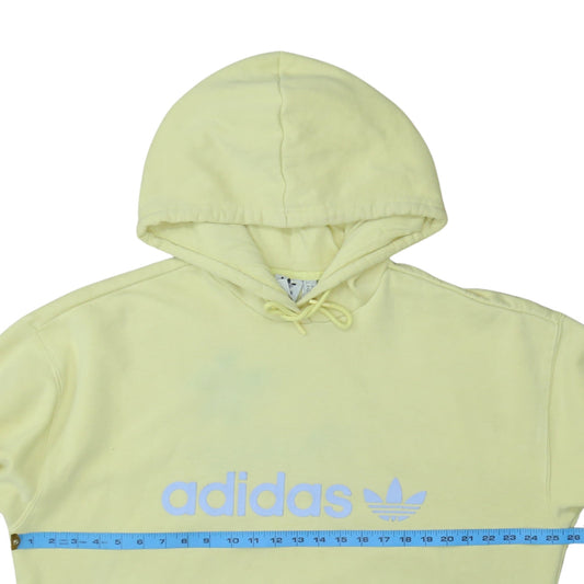 Womens UK Size XL adidas Yellow Pullover Hoodie