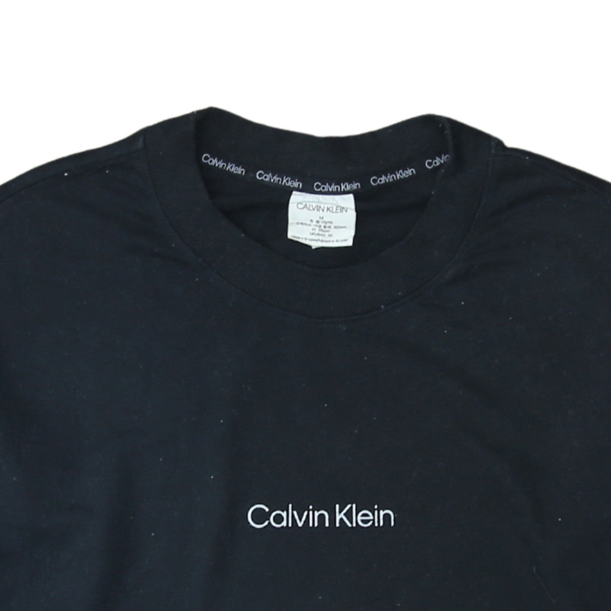 Mens UK Size M Calvin Klein Black Pullover Sweatshirt