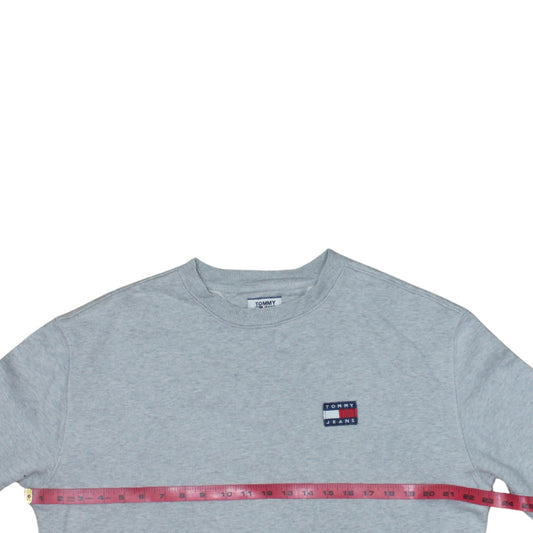 Womens UK Size S Tommy Jeans Grey Pullover Sweatshirt