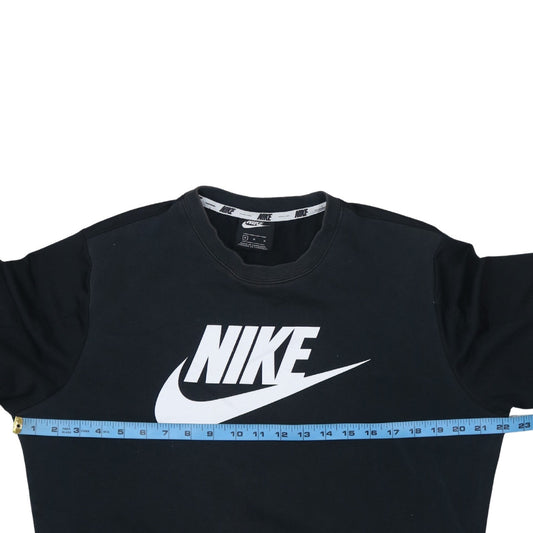 Mens UK Size M Nike Black Pullover Sweatshirt