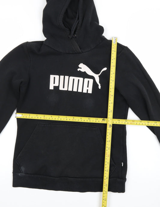 Womens UK Size 8 PUMA Black Pullover Hoodie