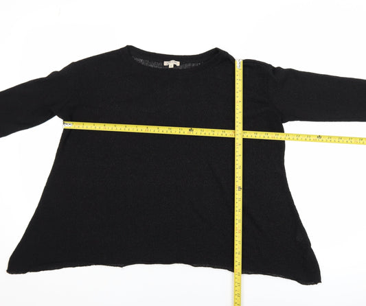 River Island Women’s Black Size 10 Crew Neck Long Sleeve Jumper
