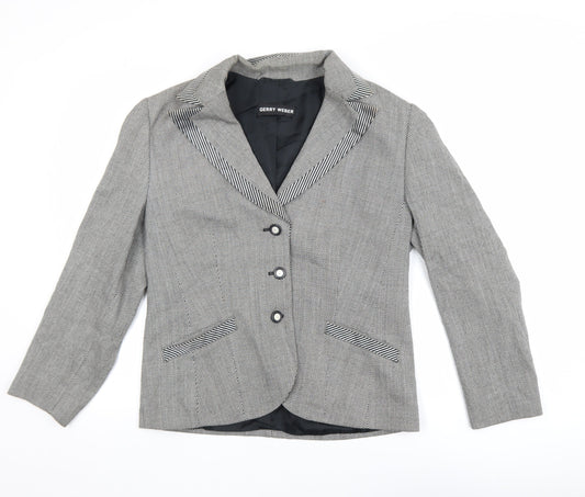 Womens UK Size 14 Gerry Weber Regular Grey Blazer