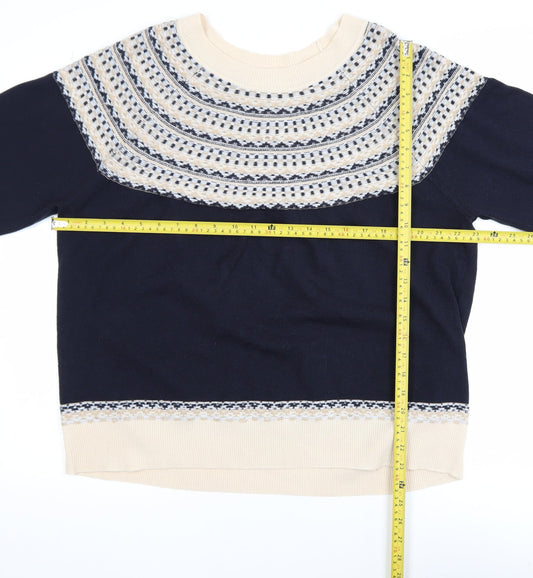 Womens UK Size L NEXT Blue Pullover Jumper
