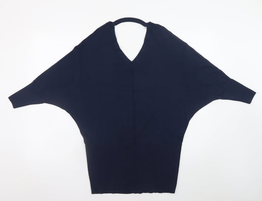 Womens UK Size XS Karen Millen Blue Pullover Jumper