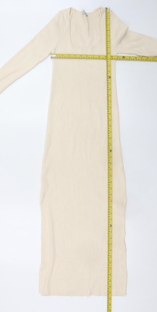Womens UK Size 10 Stradivarius Bodycon Dress
