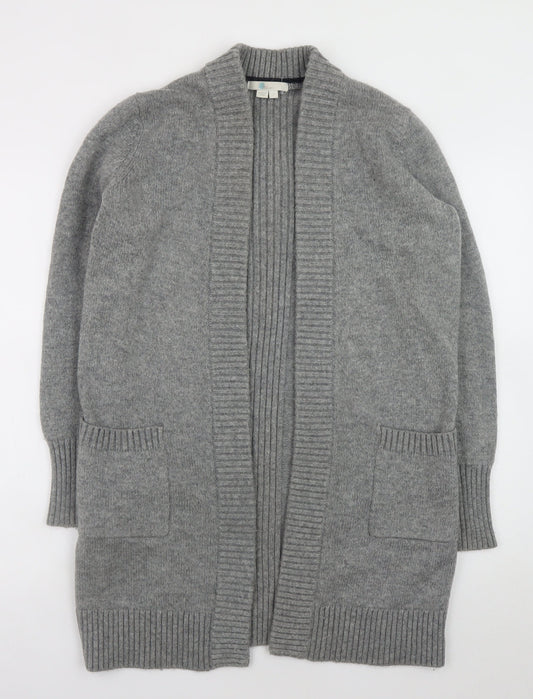 Boden Women's Grey Wool Blend Long Cardigan Size S