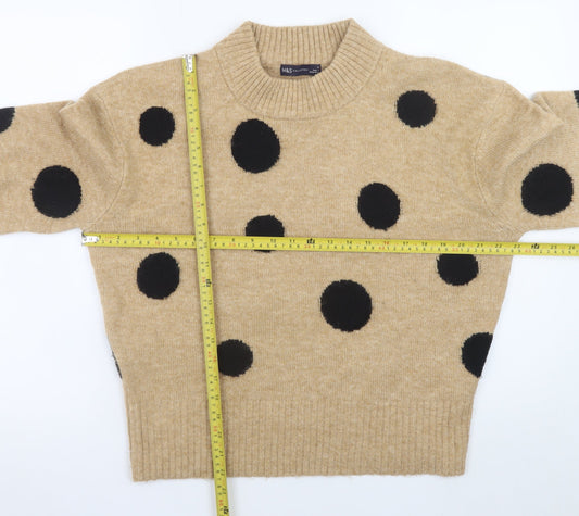 Womens UK Size M Marks and Spencer Beige Pullover Jumper