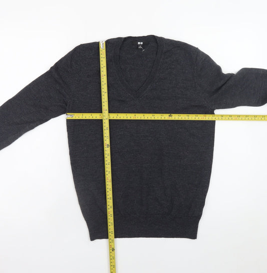 Womens UK Size M Uniqlo Black Pullover Jumper