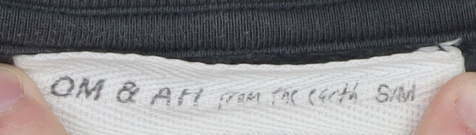 Womens UK Size S/M Om & Ah Grey Pullover Sweatshirt