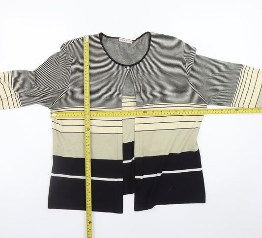 Womens UK Size L Planet Black Cardigan Jumper