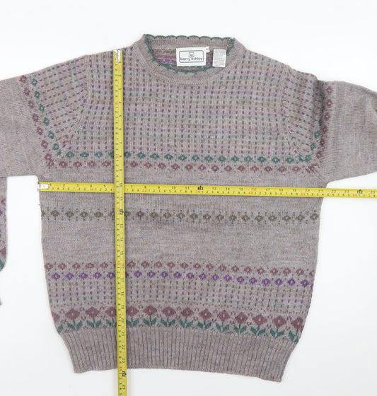 Womens UK Size 14 barry ashley Beige Pullover Jumper