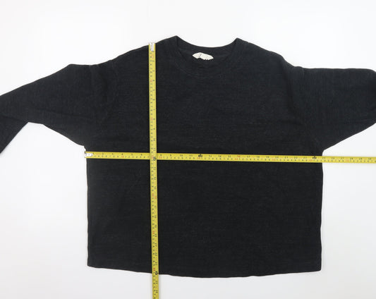 Marks and Spencer Women’s Black Cotton Pullover Jumper Size 18