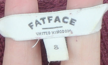 Womens UK Size 8 FatFace Pink Pullover Jumper