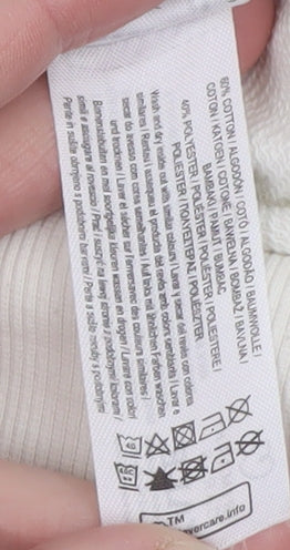 Womens UK Size XS Yale University Ivory Pullover Sweatshirt