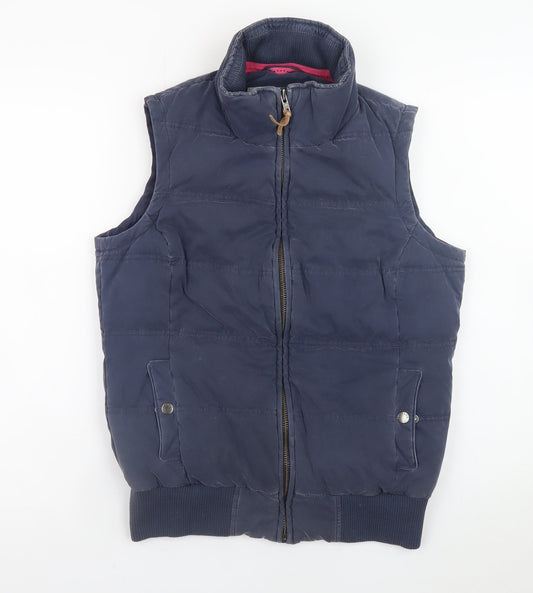 Womens UK Size 10 Fat Face Blue Puffer Jacket