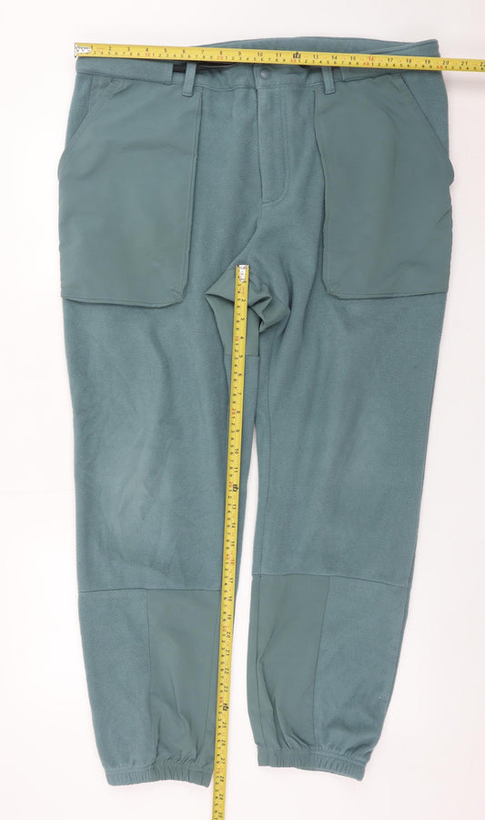 Mens UK Size 38 Columbia Regular Fit Cargo Green Trousers