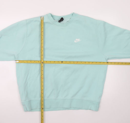 Womens UK Size M Nike Green Pullover Sweatshirt