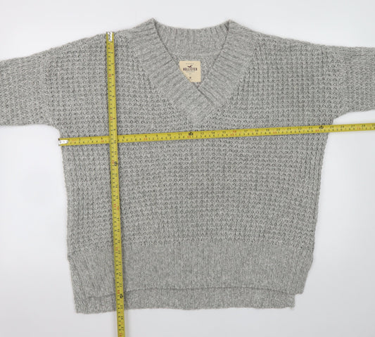 Womens UK Size M Hollister Grey Pullover Jumper