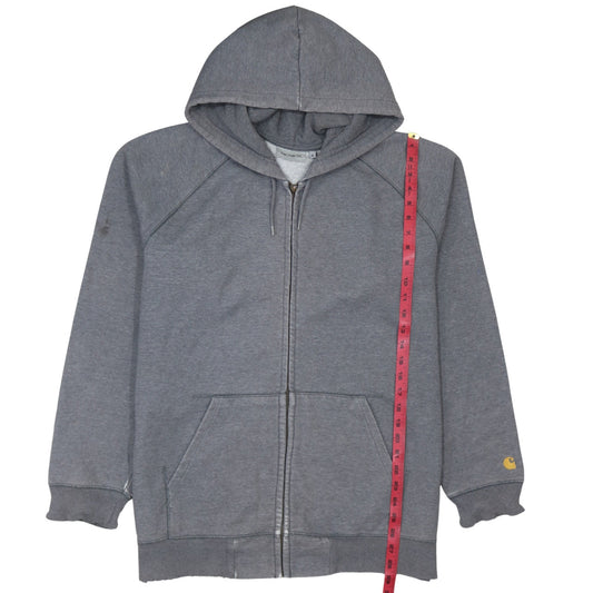 Mens UK Size XL Carhartt Grey Full Zip Hoodie