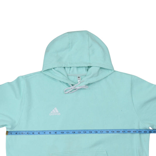 Womens UK Size 2XL adidas Blue Pullover Hoodie