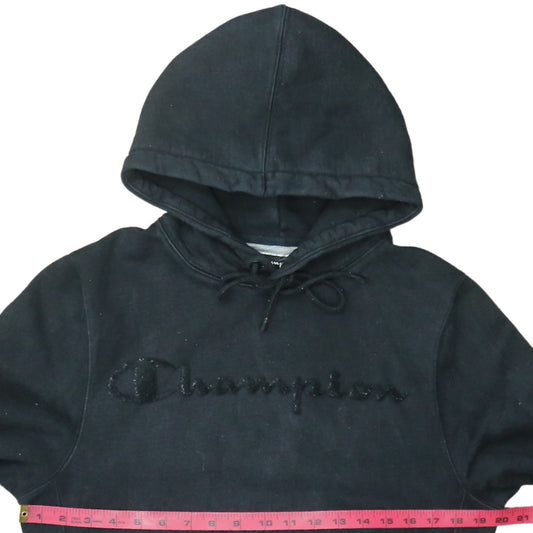 Womens UK Size S Champion Black Pullover Hoodie