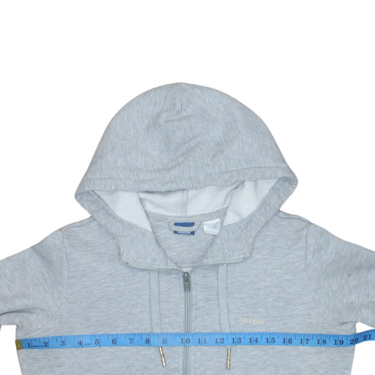 Mens UK Size M Reebok Grey Full Zip Hoodie