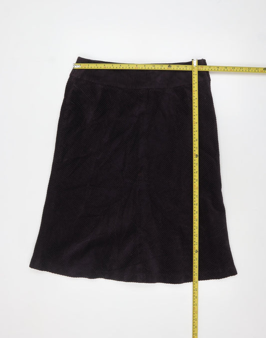 Womens UK Size 14 H&M A-Line Corduroy Skirt