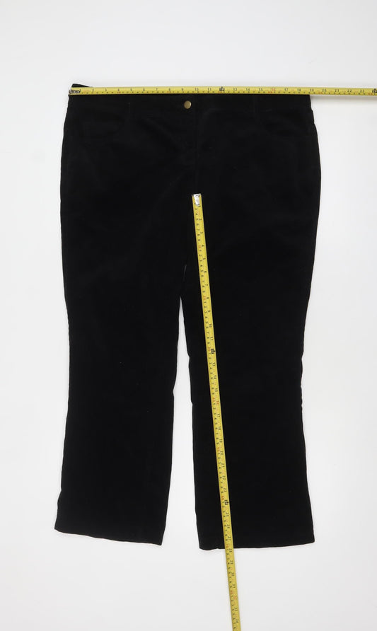 Womens UK Size 18 NEXT Regular Fit Chino Black Trousers