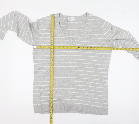 Womens UK Size L C&A Grey Pullover Jumper