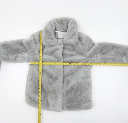 Womens UK Size XS George Grey Overcoat