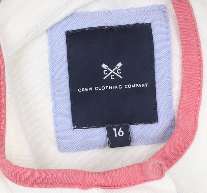 Womens UK Size 16 Crew Clothing Company Ivory Pullover Sweatshirt