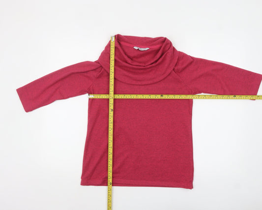 Womens UK Size 8 Penny Plain Pink Tunic Blouse