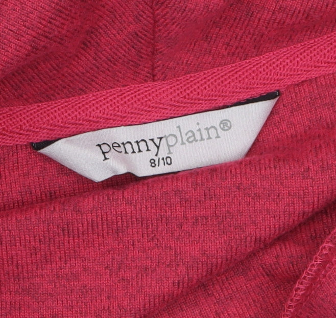 Womens UK Size 8 Penny Plain Pink Tunic Blouse