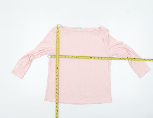 Womens UK Size 12 Principles Pink Basic Blouse