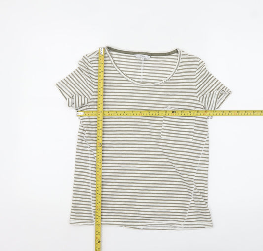 Womens UK Size 6 NEXT Beige Basic T-Shirt