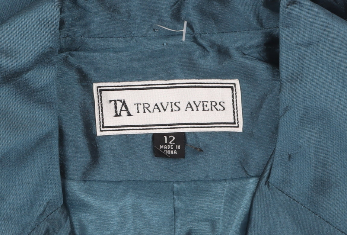 Womens UK Size 12 Travis Ayers Regular Blue Blazer