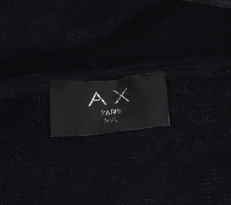 Womens UK Size M/L AX Paris Black Cardigan Jumper
