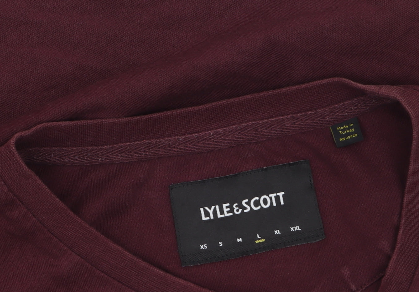 Mens UK Size L Lyle & Scott Brown T-Shirt