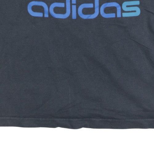 Mens UK Size M adidas Black T-Shirt