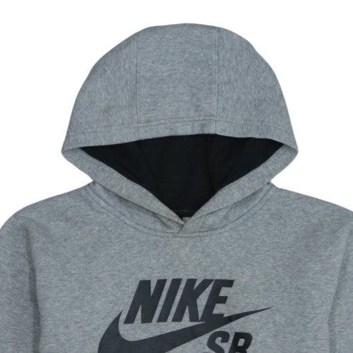 Additional view of Nike SB boys’ grey pullover hoodie xl 13-15 years skateboarding style