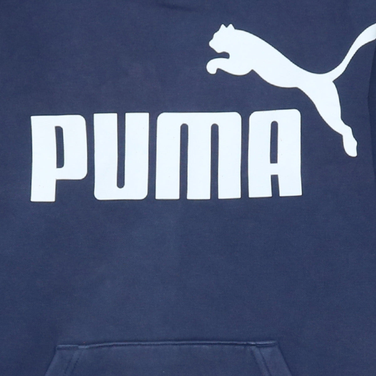 Additional view of Puma boys’ blue pullover hoodie 14-15 years logo fleece sweatshirt
