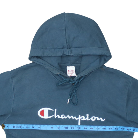 Mens UK Size S Champion Blue Pullover Hoodie
