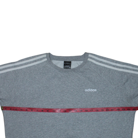 Womens UK Size M adidas Grey Pullover Sweatshirt