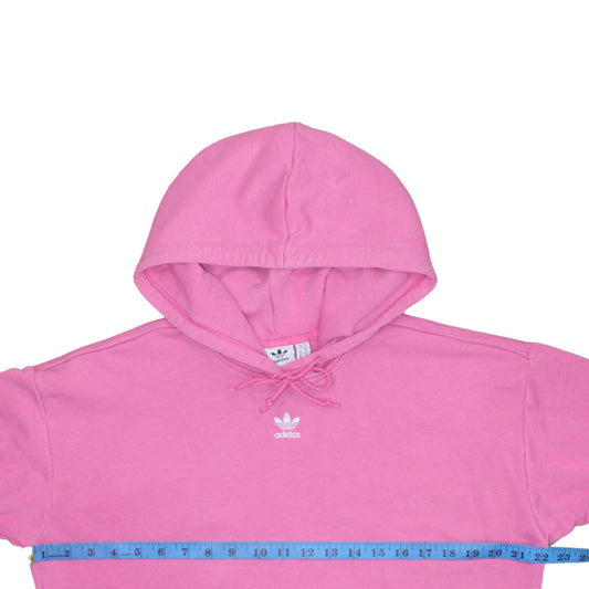 Womens UK Size 10 adidas Pink Pullover Hoodie
