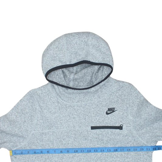 Mens UK Size L Nike Grey Pullover Hoodie