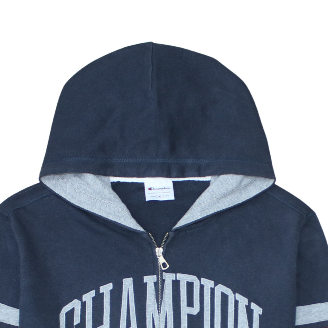 Mens UK Size XL Champion Blue Full Zip Hoodie