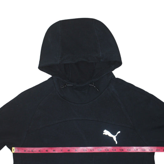 Womens UK Size M PUMA Black Pullover Hoodie
