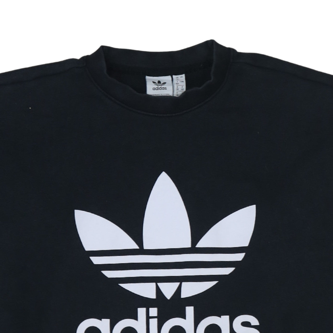 Womens UK Size 12 adidas Black Pullover Sweatshirt